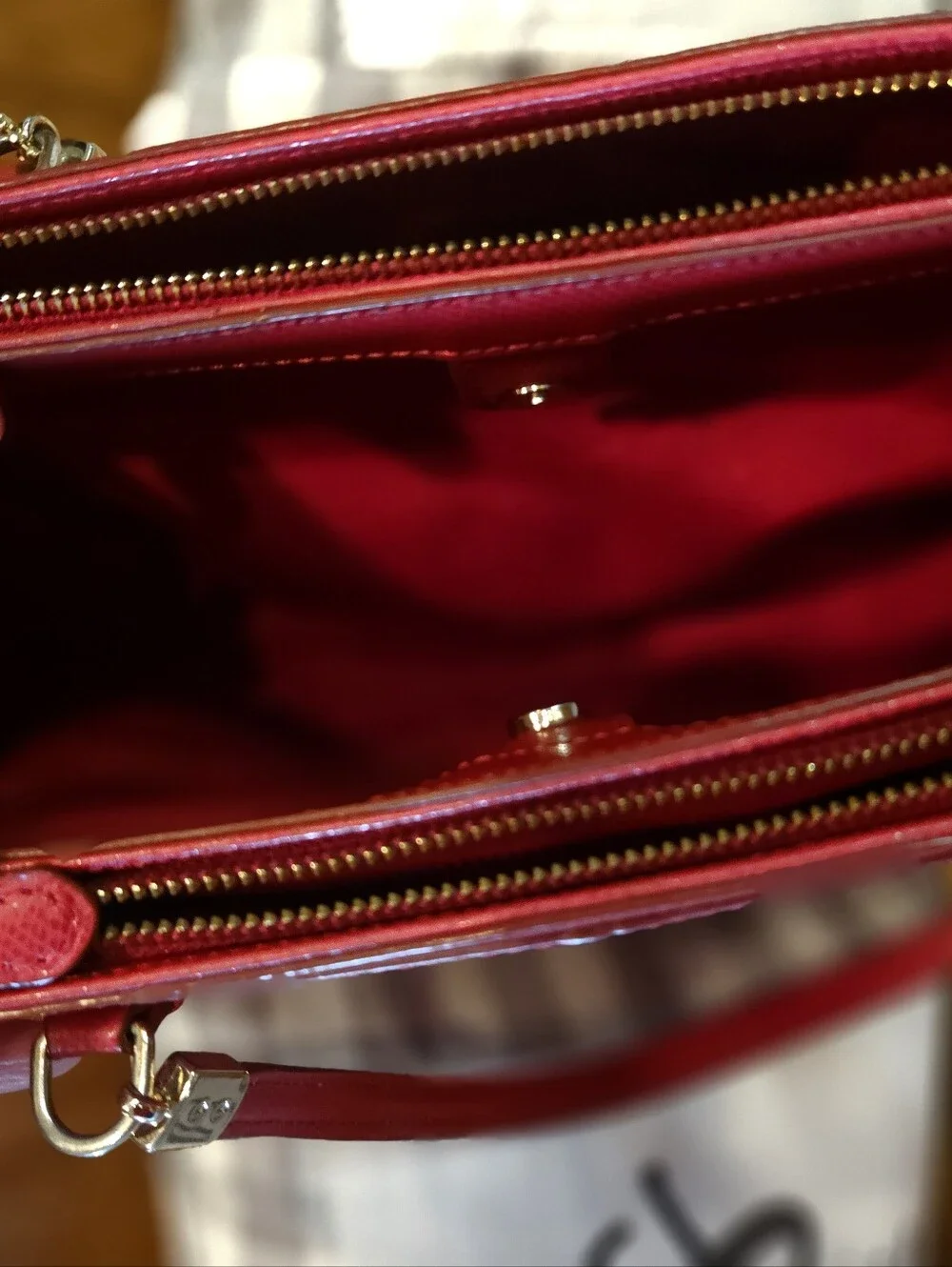 Coach crossgrain leather
